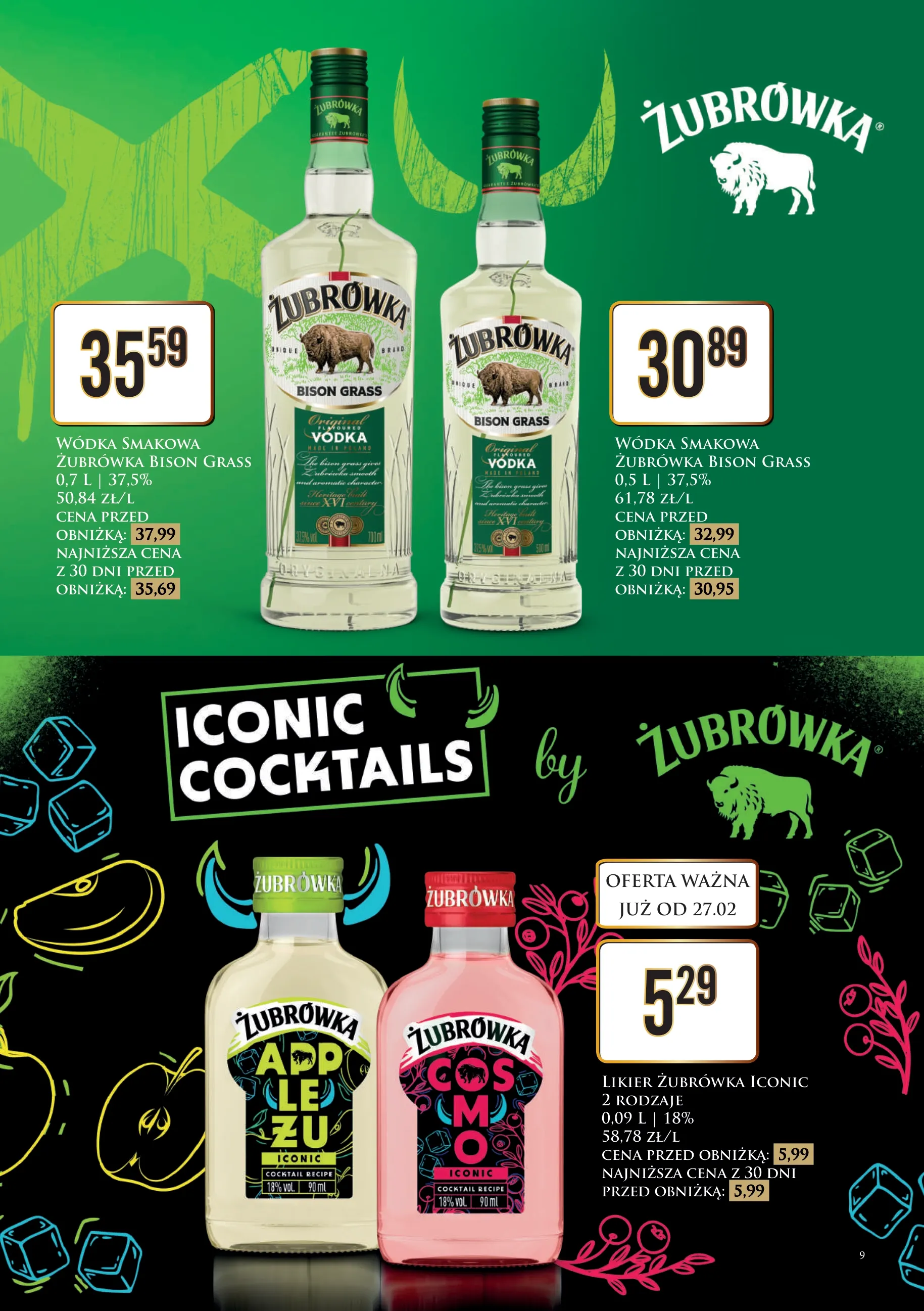 Wódka smakowa Żubrówka Bison Grass