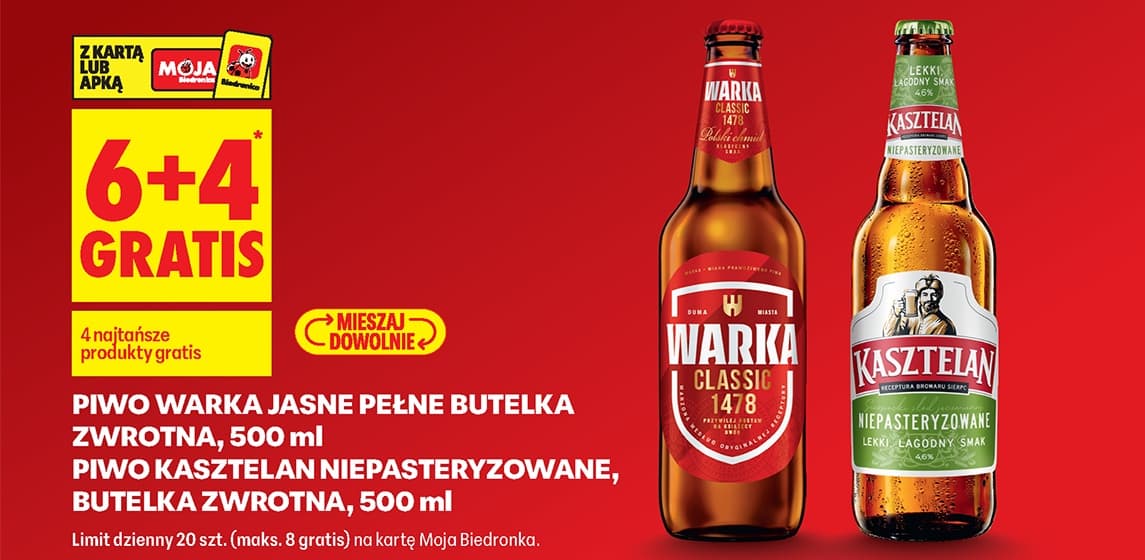 Piwo Warka Jasne Pełne